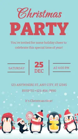 Christmas Party Instagram Story