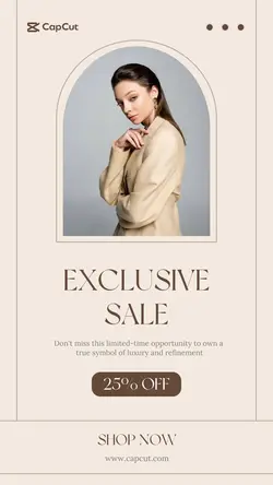 Fashion Women Blazer Sale Instagram Story