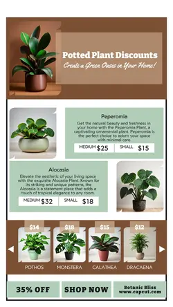 Household Accessories Potted Plant Sales Promotion Instagram Story