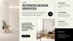 Business Interior Design Promotion Twitter Post