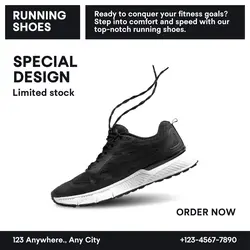 Fashion Industry Running Shoes Promotion IG Post