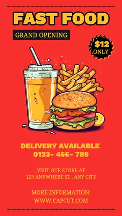 Fast Food Promotion Instagram Story