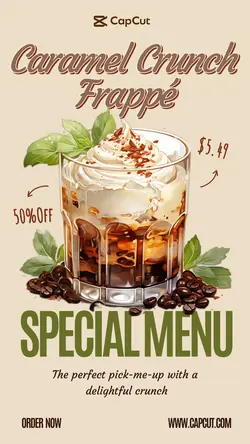 Cafe Special Menu Instagram Story