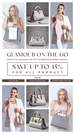 8 Multi-product Image Handbag Product Display for Instagram Story