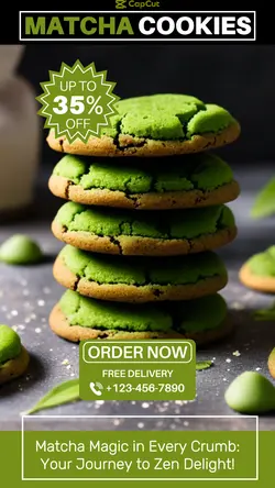 Matcha Cookies Promotion Instagram Story