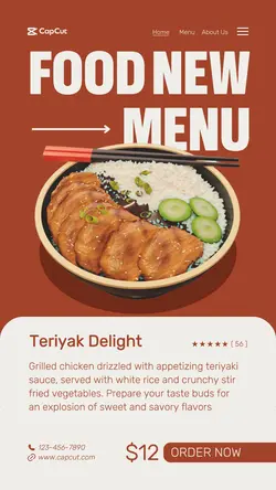 Food New Menu Tiktok Post