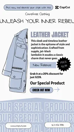 Fashion Product New Release Instagram Story