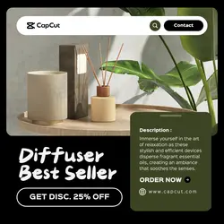 Diffuser Best Seller Promotion Instagram Post