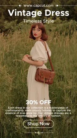 1-Product Image Vintage Dress Instagram Story