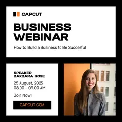 Business Webinar Instagram Post