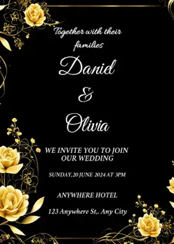 Non-marketing Wedding Party Invitation