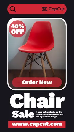 Red Chair Sale Promotion Page