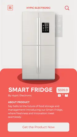 Electronic Smart Fridge Promotion Instagram Story
