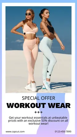 Workout Wear Promotions Instagram Story