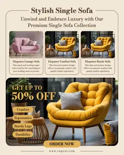 Furniture Style Single Sofa Instagram Portrait
