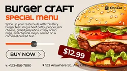 Food Special Menu Twitter Post