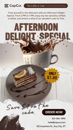 Cafe Special Offer Tiktok Post