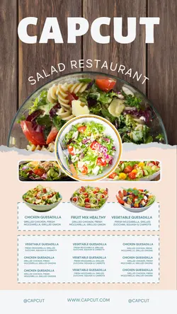 food and Beverage sales promotion instagram story fun style