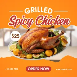 Grilled Chicken Sale Instagram Post