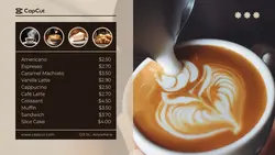 Food & Beverage Coffee Menu Twitter Post
