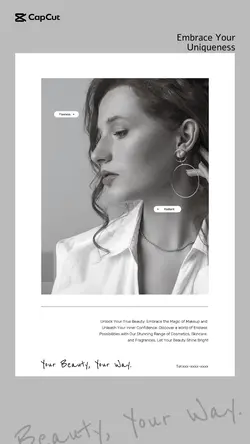 Beauty Product Showcase - Facial Care in Minimalis