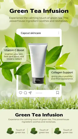 Natural Skincare Product Display Instagram story