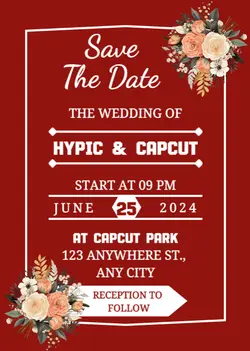 Non-marketing Personal Occasions Wedding Invitation