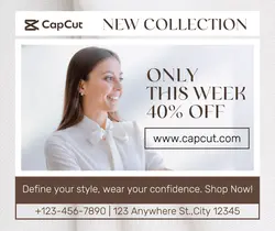 Fashion Woman Collection Promotion Facebook Post