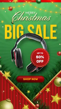 Christmas SALE Advertisement - Stories - Social Media