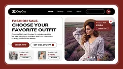 Woman Fashion Sale Promotion Website