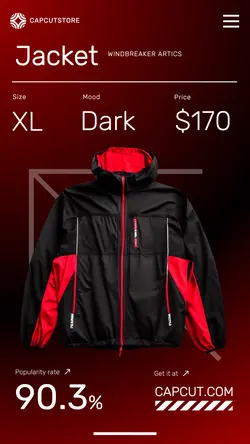 Hiking Jacket Product Display Instagram Story