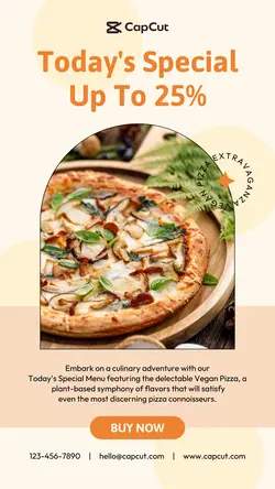 Food & Beverages Pizza Special Menu