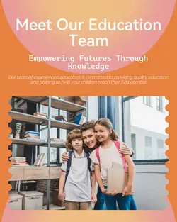 Education and training Team introduction