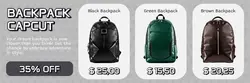 Non-Marketing Email Header Backpack Capcut Grey