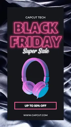 Black friday super sale instagram story promotion