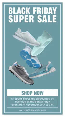 Black Friday Shoes Promotions Instagram Story