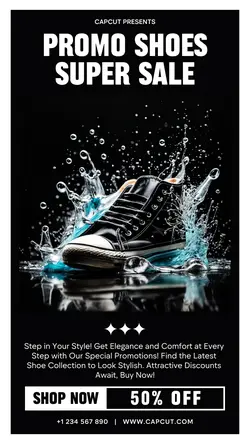 Promo Shoes Super Sale Instagram Story