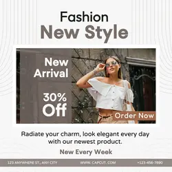 Estetic Clothing Product Display Fashion Instagram Post Template Design