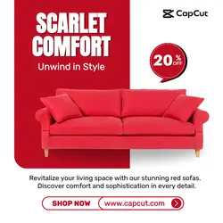 Household Furniture Promotion Red