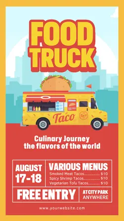 Food and Beverage Food Truck Taco Event Promotion