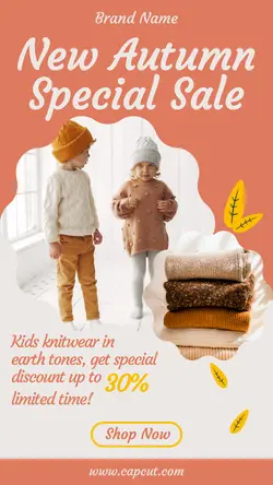 Kids Wear Promotion Sale Instagram Story-Fashion Products-Sales Promotion