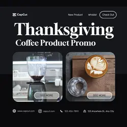 Thanksgiving Coffee promo
