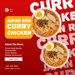 Food Product Display Template for Instagram Post
