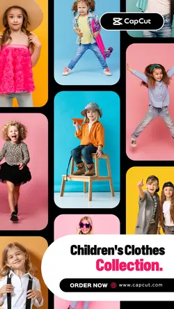 9 Multi-product Image + Children's Clothes Collection Product Display