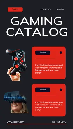 Gaming Product Catalog Pricelist Modern Instagram