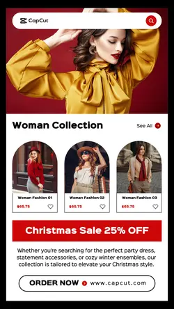 Woman Fashion Christmas Sale 4 Multi-product Image TikTok