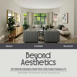 Interior design crafted instagram post Aesthetics
