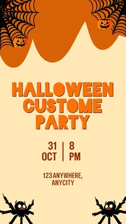 Halloween Costume Party Invitation Instagram Story