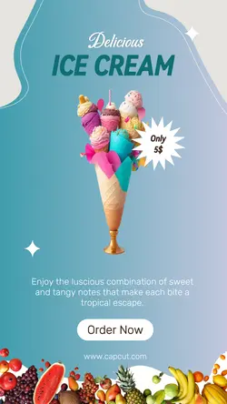 Ice Cream Promotion Instagram Story