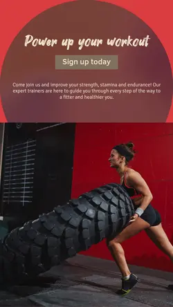 Workout & Fitness Announcement